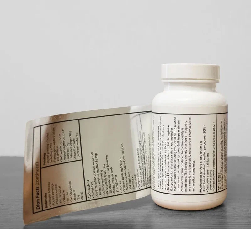 Nutraceutical And Supplement Labels